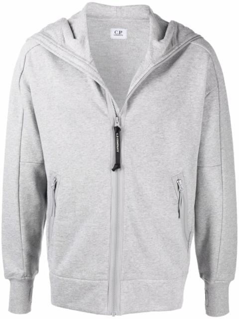 C.P. Company raised fleece zip-up hoodie