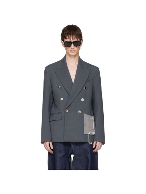 CHARLES JEFFREY LOVERBOY Gray Edinburgh Blazer