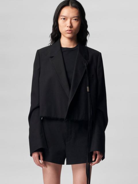 Ann Demeulemeester Inge Cropped Slouchy Jacket
