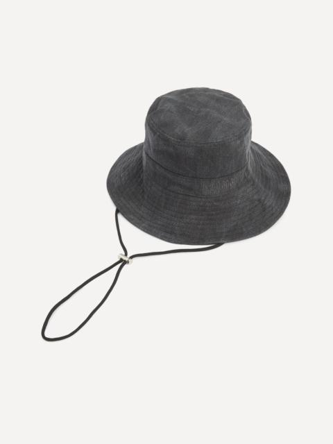 GANNI Black Denim Bucket Hat