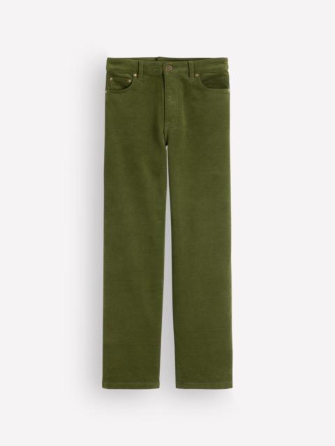BODEN 5-Pocket Cord Column Jeans-Chive