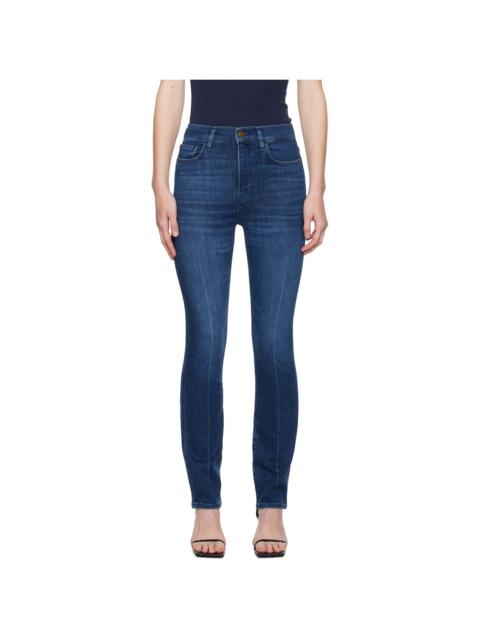 Indigo 'Le High Straight Long' Jeans