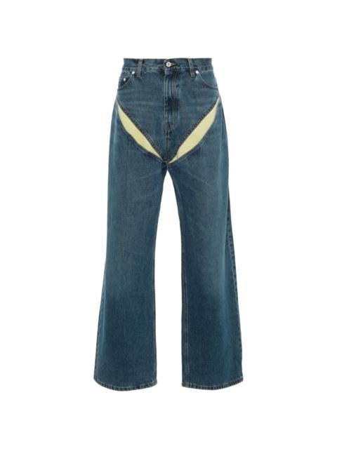 Y/Project cut-out detail jeans