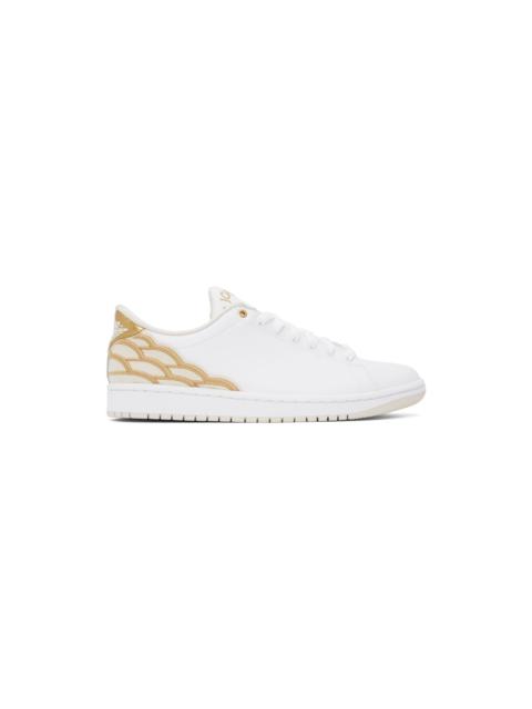 Jordan White Air Jordan 1 Centre Court Sneakers
