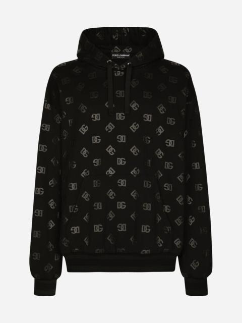 Dolce & Gabbana Jersey hoodie with DG print