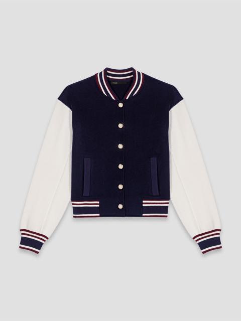 maje Mixed fabric bomber