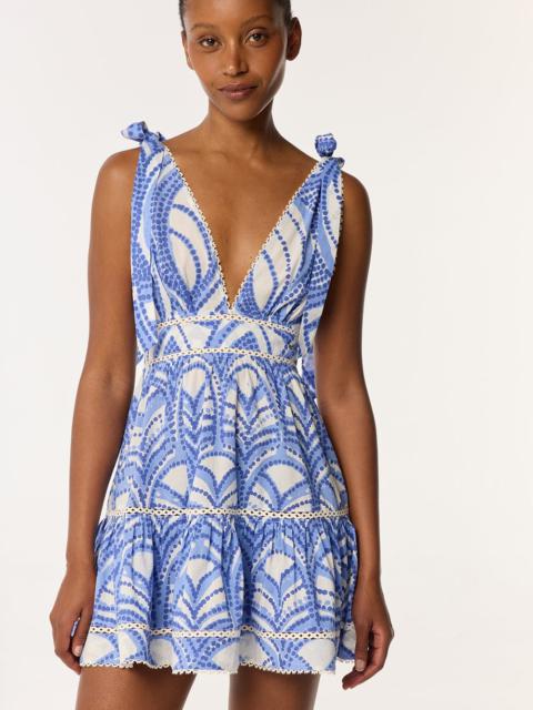 Poupette St Barth Mini Dress Cara - Blue Himba