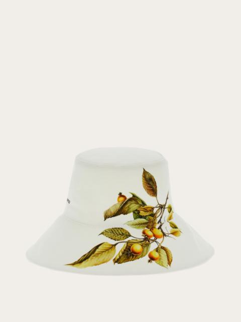 FERRAGAMO Botanical print bucket hat