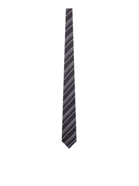 TOM FORD SILK TIE WITH DIAGONAL STRIPES