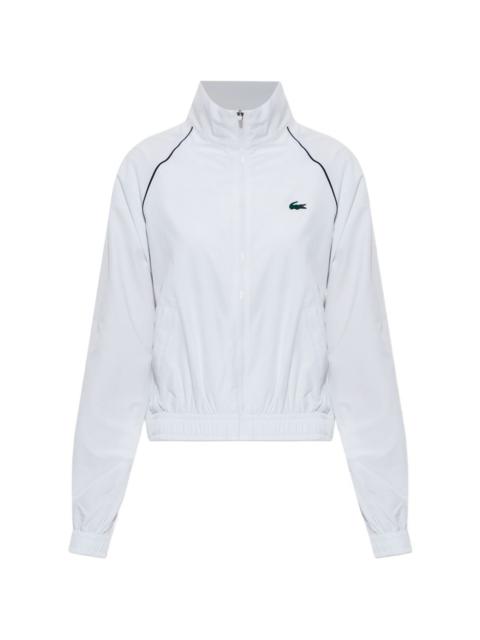 LACOSTE piped-trim performance track jacket