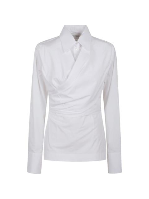 Sportmax wrap-front long-sleeve top
