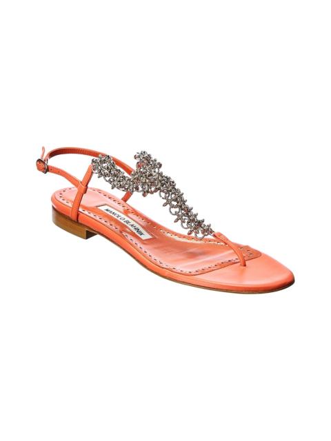Manolo Blahnik Manolo Blahnik Leather Sandal