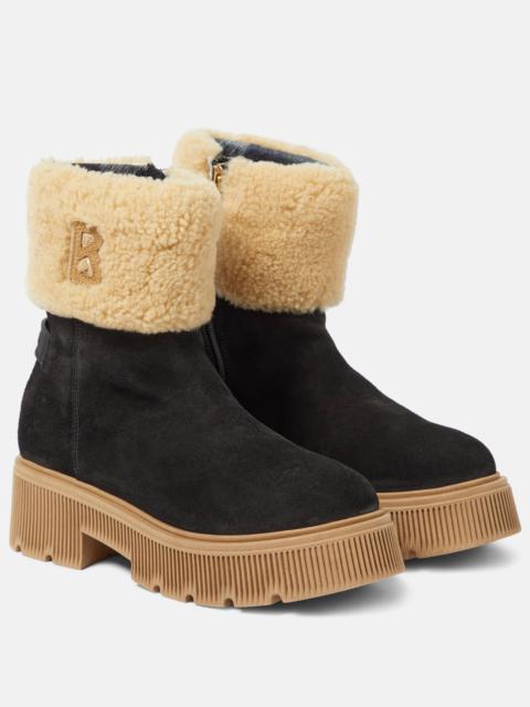 Turin 2B shearling-lined suede ankle boots