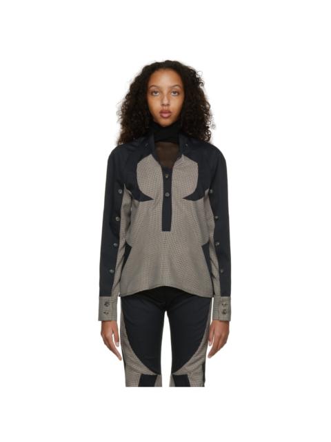 Kiko Kostadinov Black & Beige Stride Pullover Shirt