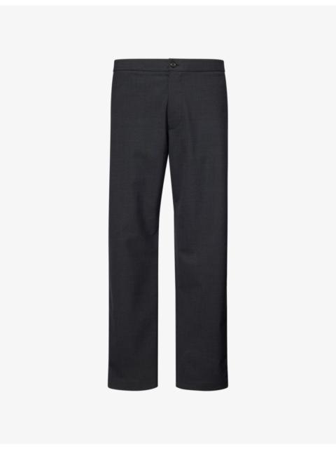 EMPORIO ARMANI Icon Straight-Leg Stretch-Woven Trousers