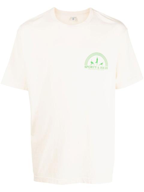 Sporty & Rich Fitness Group T-Shirt - Cream