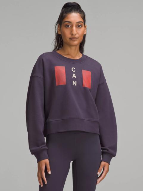 lululemon Team Canada Perfectly Oversized Cropped Crew *CPC Logo