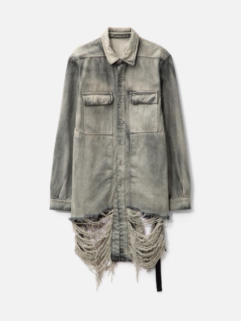 Rick Owens DRKSHDW MINERAL DENIM OUTERSHIRT