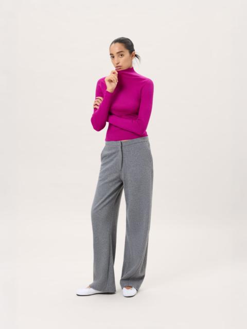 PANGAIA Womens Wool Jersey Trousers - Grey Marl
