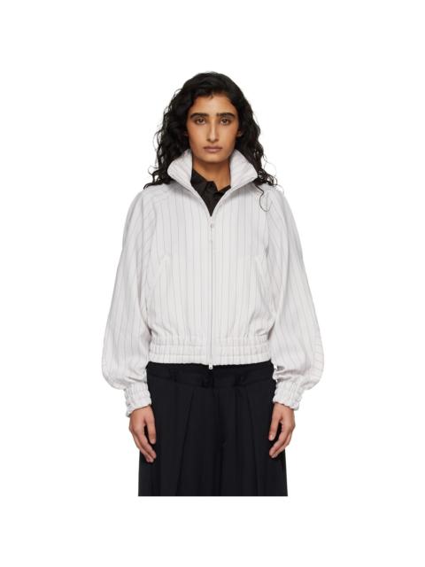 Y-3 Off-White Pinstripe Sport Uniform Jacket