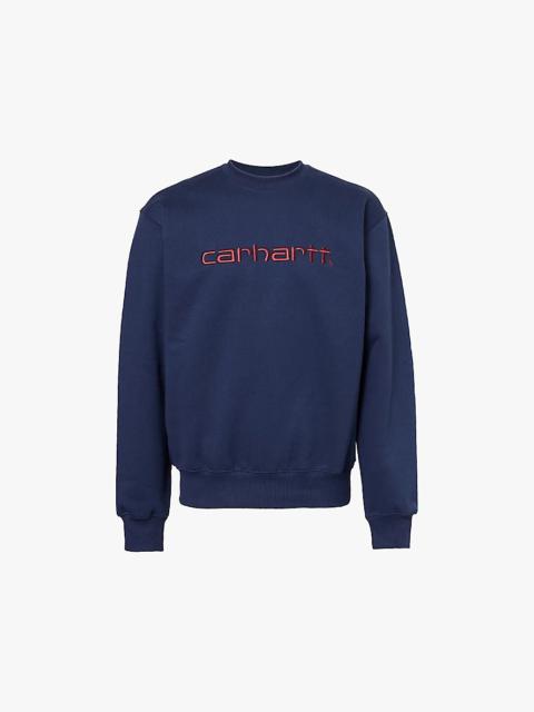 CARHARTT WIP｜ (Body Of Work Sweatshirt (I033939 0D2XX)) Carhartt WIP Body Of Work Sweat, Black / White | Tienda