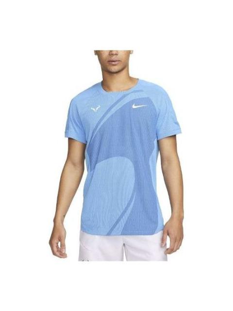 Nike Dri-Fit Rafa Short-Sleeve Tennis T-Shirts 'University Blue' DV2877-412