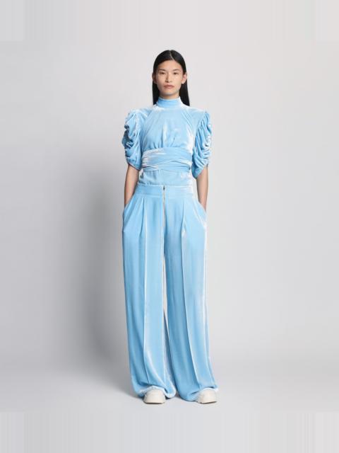 Proenza Schouler Silk Viscose Velvet Trouser