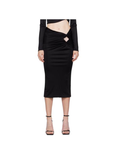 VERSACE Black Dua Lipa Edition Midi Skirt