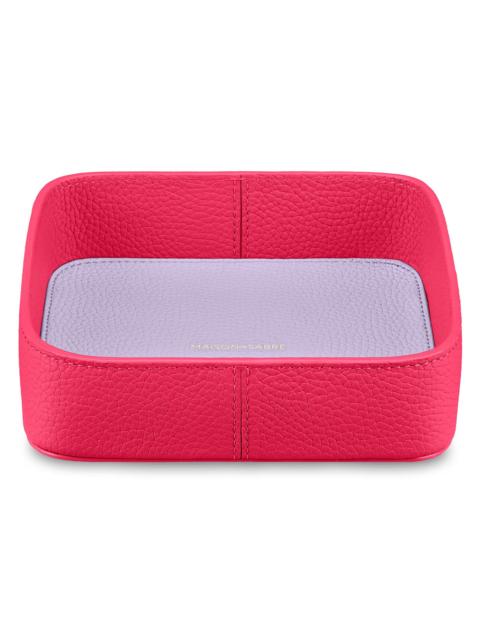 MAISON de SABRÉ Leather Catchall Tray - Fuchsia Lavender