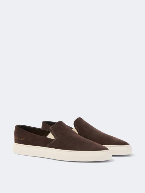 Common Projects Suede slip-on shoes