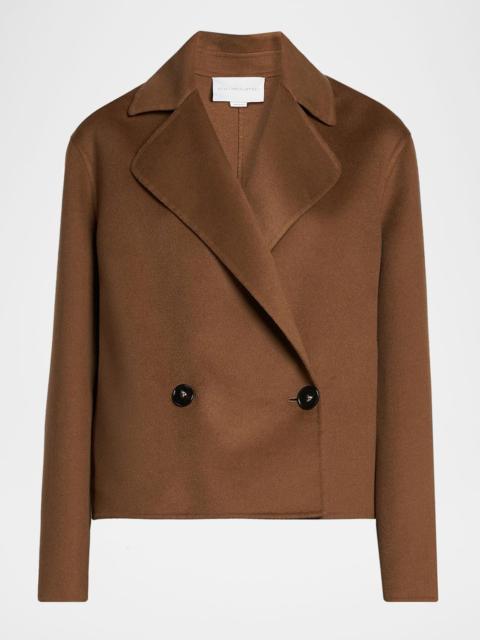 Stella McCartney Double-Breasted Short Wool Peacoat