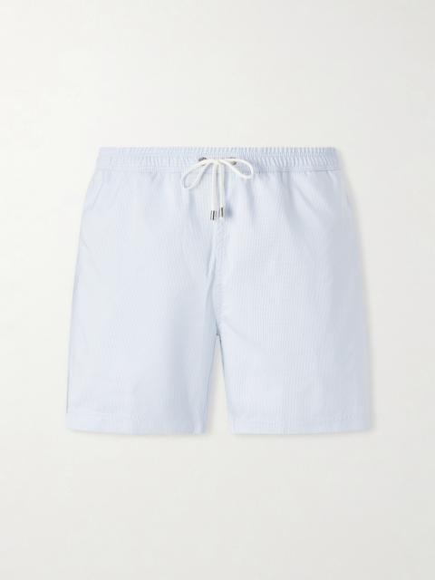 Sunspel Fine Striped Straight-Leg Swim Shorts