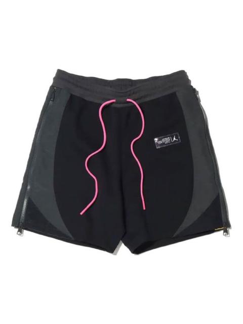 Jordan Air Jordan 23 Engineered Side Zipper Contrasting Colors Knit Sports Shorts Black CZ4823-010