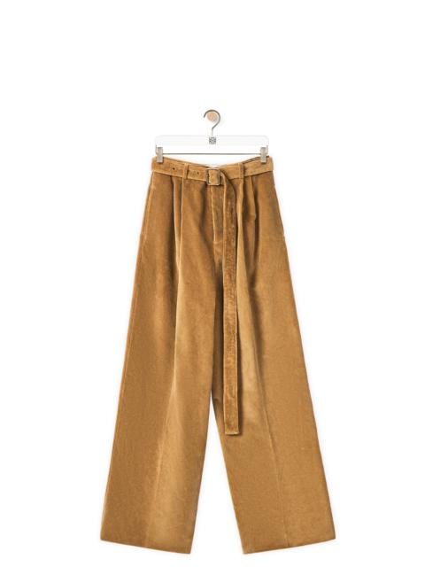 Loewe Double pleated trousers in corduroy