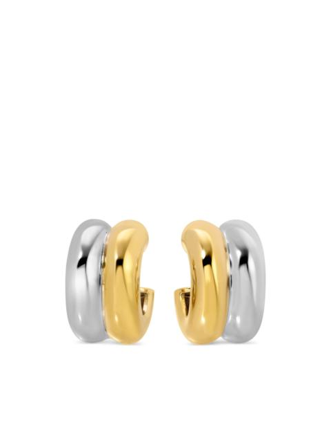 HEAVEN MAYHEM Wes two-tone hoop earrings