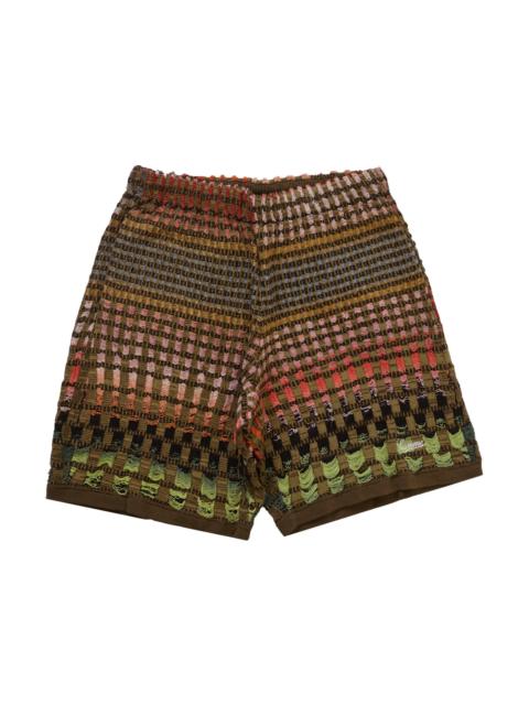 Supreme Supreme Gradient Grid Knit Short Brown