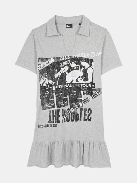 The Kooples GREY ETERNAL LIFE TOUR SERIGRAPHY T-SHIRT DRESS