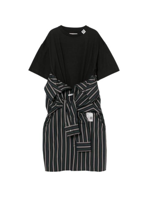 Maison MIHARAYASUHIRO striped midi dress