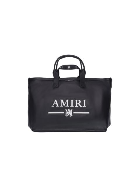 AMIRI Nappa Logo Embroidery Tote Bag "Black" SS23MBT005 001