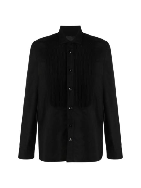 PHILIPP PLEIN pleated-bib detail shirt