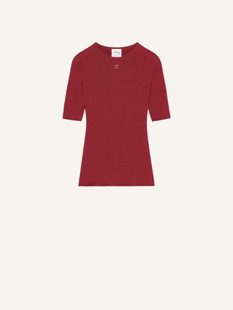 courrèges SOLAR LIGHT RIB SWEATER