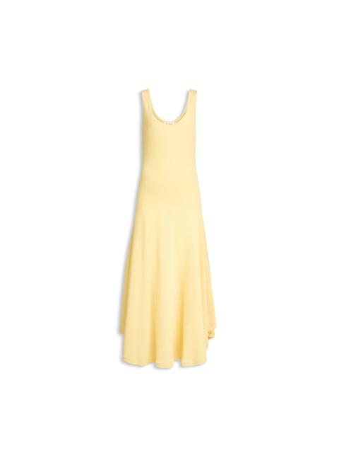 Alaïa ASYMMETRIC COTTON CREPE DRESS