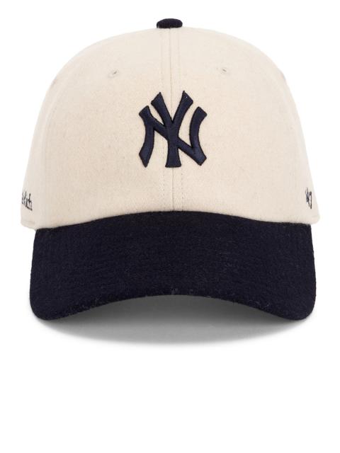 Sporty & Rich Yankees Serif Wool Hat