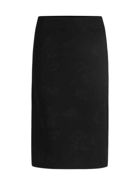 TUBE SKIRT IN KNITTED JACQUARD