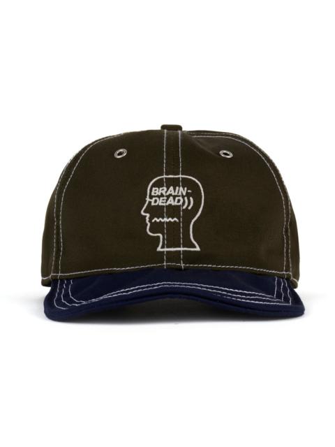 BRAIN DEAD Wire Brim 6 Panel Hat - Forest Green