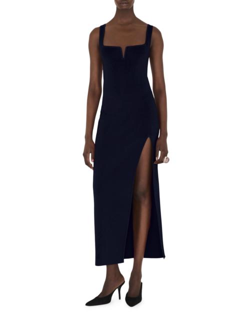 GALVAN Women's Freya Sleeveless Square-Neck Maxi Dress - Midnight