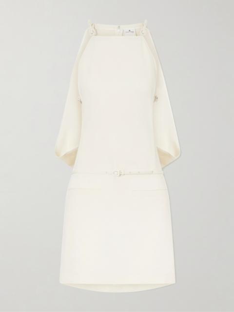 courrèges Cut-out Belted Jersey Dress