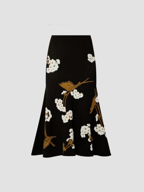 A-LINE MIDI KNIT SKIRT