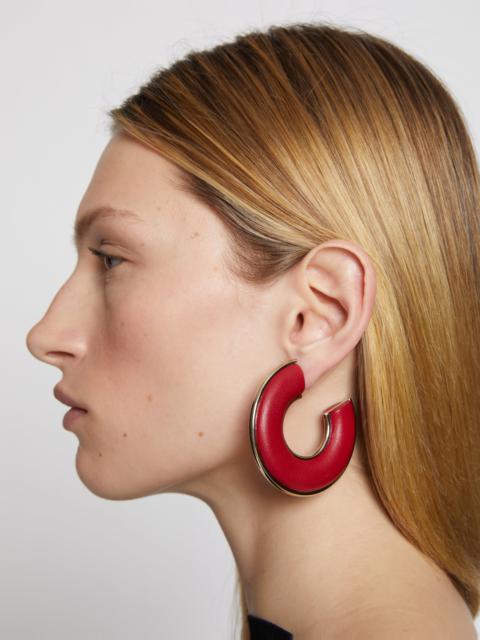 Proenza Schouler Leather Hoop Earrings