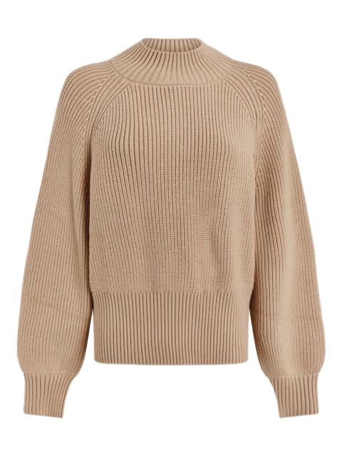 VARLEY high-neck ribbed jumper
